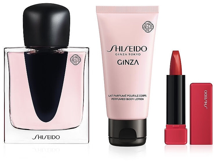 Shiseido Ginza - Zestaw (edp/50ml + b/lot/50ml + lipstick/2g) — Zdjęcie N2