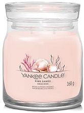 Świeca zapachowa w słoiku Pink Sands, 2 knoty - Yankee Candle Singnature  — Zdjęcie N1