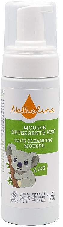 Pianka do mycia dla niemowląt z organicznym ekstraktem z zielonej herbaty - NeBiolina Face Cleansing Mousse — Zdjęcie N1