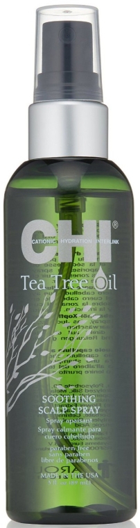 Kojący spray przeciw podrażnieniom i swędzeniu skóry głowy - CHI Tea Tree Oil Soothing Scalp Spray — Zdjęcie N1