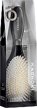 Szczotka do włosów z naturalnego włosia, owalna - Kashoki Smooth White Detangler XL — Zdjęcie N2