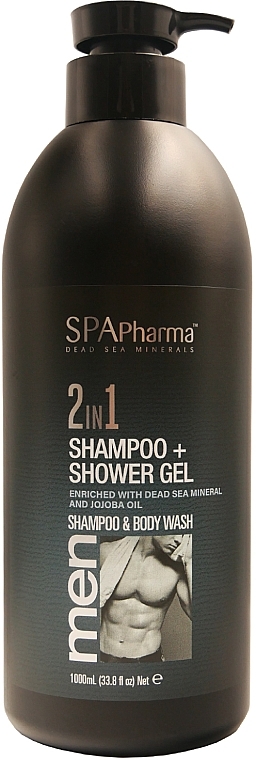 Szampon i żel pod prysznic 2 w 1 - Spa Pharma Men Shampoo & Body Wash 2in1 Energizing — Zdjęcie N1