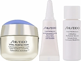 Zestaw - Shiseido Vital Perfection Supreme (f/cr/30ml + serum/7ml + eye/cr/3ml) — Zdjęcie N2