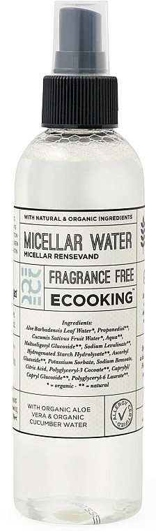 Organiczna woda micelarna do demakijażu twarzy - Ecooking Micellar Water Fragrance Free — Zdjęcie N1