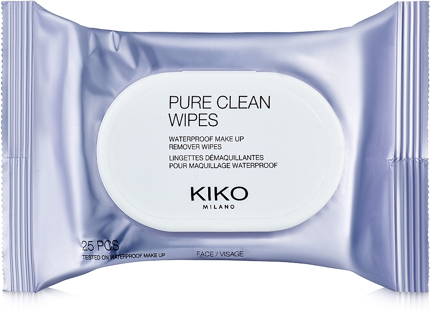 Chusteczki do usuwania makijażu wodoodpornego - Kiko Milano Pure Clean Waterproof Make Up Remover Wipes — Zdjęcie N2