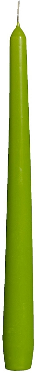 Świeca stołowa, stożkowa, zielona - Bolsius Lime Taper Candle  — Zdjęcie N1