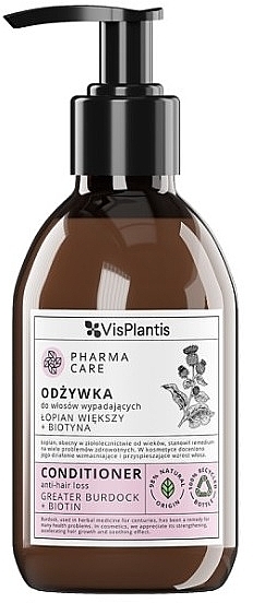 Odżywka przeciw wypadaniu włosów Łopian + Biotyna - Vis Plantis Pharma Care Greater Burdock + Biotyn Conditioner — Zdjęcie N1