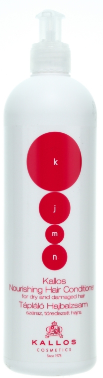 Odżywka do włosów suchych i łamliwych - Kallos Cosmetics KJMN Nourishing Hair Conditioner