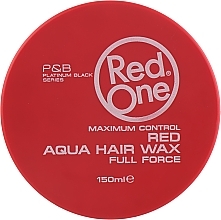 Wosk do włosów na bazie wody - Red One Aqua Hair Gel Wax Full Force Red — Zdjęcie N2