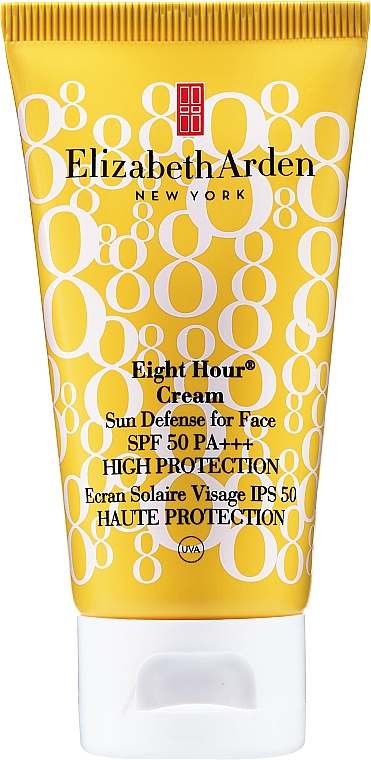 Krem do opalania do twarzy - Elizabeth Arden Eight Hour Cream Sun Defense for Face SPF 50 Sunscreen High Protection PA+++ — Zdjęcie N1