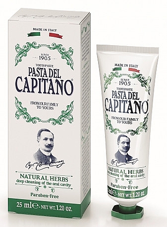 Pasta do zębów Naturalne zioła - Pasta Del Capitano 1905 Natural Herbs Toothpaste — Zdjęcie N4