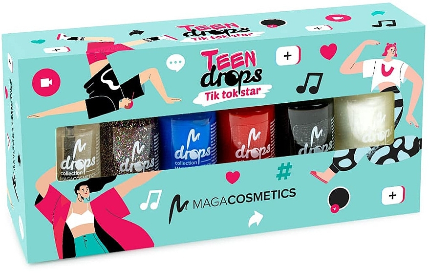 Zestaw lakierów do paznokci - Maga Cosmetics Teen Drops Tik Tok Star V.03 — Zdjęcie N1