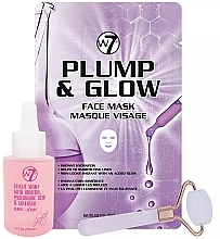PRZECENA! Zestaw - W7 Face Care Set Glowout! (serum 30 ml + mask 23 g + roll) * — Zdjęcie N1