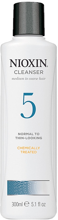 Oczyszczający szampon cytrusowy do włosów normalnych i przetłuszczających się - Nioxin Thinning Hair System 5 Cleanser Shampoo — Zdjęcie N1