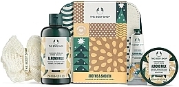 Kup Zestaw, 5 produktów - The Body Shop Soothe & Smooth Almond Milk Essentials Gift