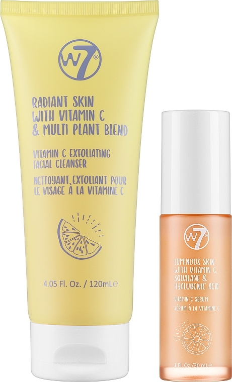 Zestaw - W7 Glow Get 'Em Vitamin C Gift Set (f/ser/30ml + f/peeling/120ml) — Zdjęcie N2