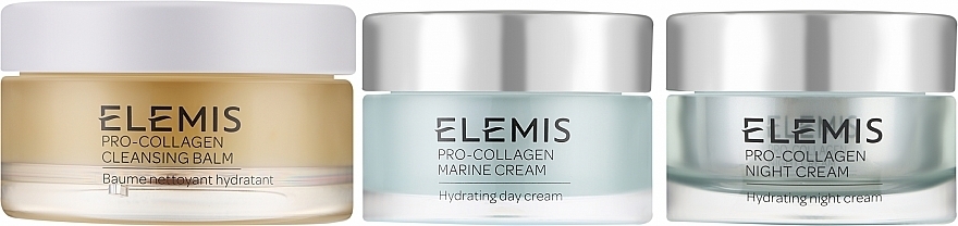 Zestaw - Elemis Pro-Collagen Icons Collection (cl/balm/50g + cr/30ml + n/cr/30ml) — Zdjęcie N2