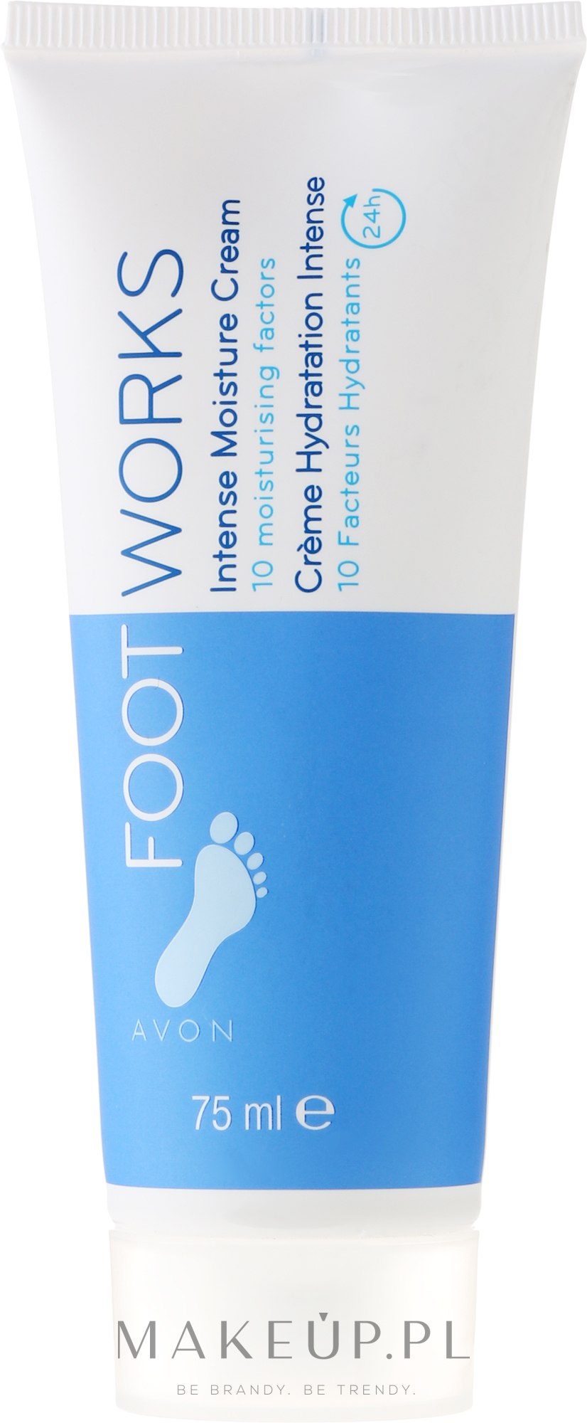 Intensywnie nawilżający krem do stóp - Avon Foot Works Intense Moisture Cream — Zdjęcie 75 ml