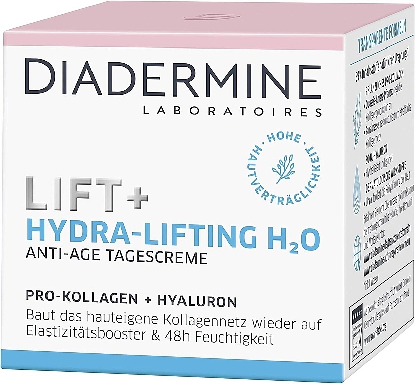 Krem do twarzy na dzień - Diadermine Lift+ Hydra-Lifting H2O Anti-Age Day Cream — Zdjęcie N1