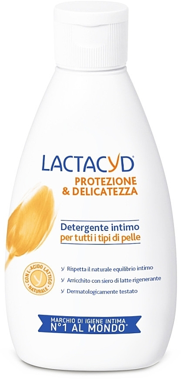 Płyn do higieny intymnej Delikatna ochrona - Lactacyd Detergente Intimo Protezione & Delicatezza — Zdjęcie N1