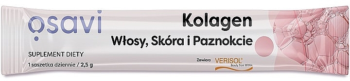 Kolagen dla skóry, włosów i paznokci - Osavi Kolagen Hair, Skin & Nails (porcja) — Zdjęcie N1