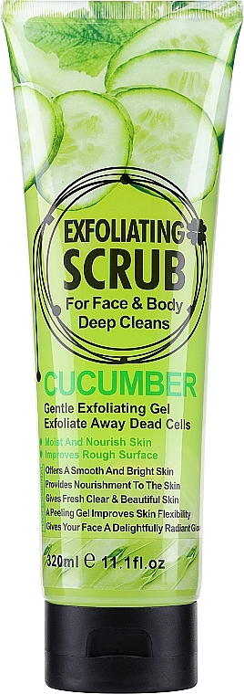 Peeling do twarzy i ciała Ogórek - Wokali Exfoliating Scrub Cucumber — Zdjęcie N1
