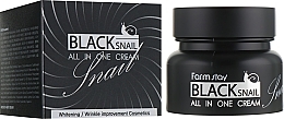 Kup PRZECENA! Wielofunkcyjny krem z mucyną z czarnego ślimaka - FarmStay All-In-One Black Snail Cream *