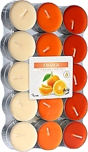 Tealighty Pomarańcza, 30 szt. - Bispol Orange Scented Candles — Zdjęcie N1