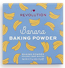 Sypki puder bananowy do twarzy - I Heart Revolution Loose Baking Powder Banana — Zdjęcie N4