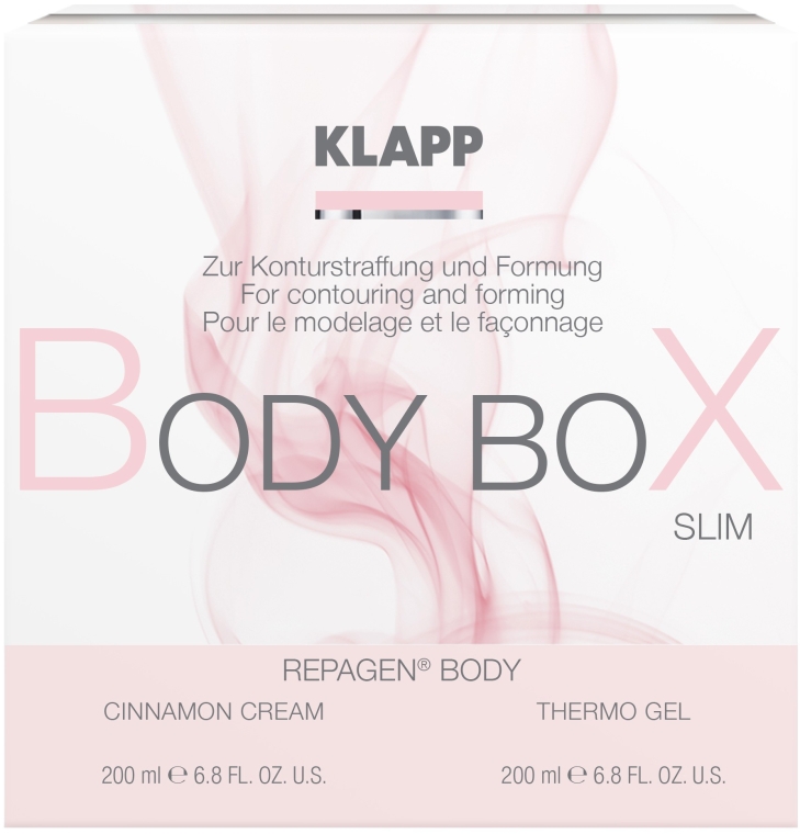 Zestaw do modelowania ciała - Klapp Repagen Body Box Shape (cr 200 ml + b/gel 200 ml) — Zdjęcie N1