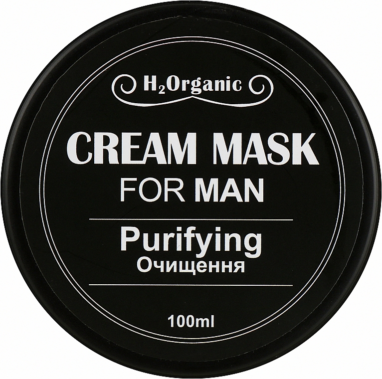 Oczyszczająca maska do twarzy dla mężczyzn - H2Organic Cream Mask Purifying — Zdjęcie N1