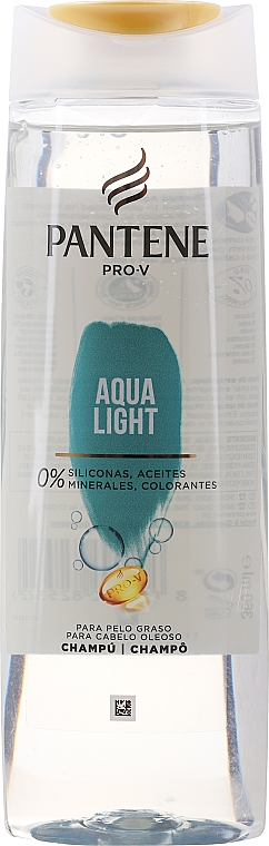 Lekki szampon nawilżający do włosów cienkich i ze skłonnością do przetłuszczania się - Pantene Pro-V Aqua Light — Zdjęcie N10