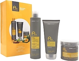 Kup Zestaw do odbudowy włosów (shmp 300 ml + mask 300 ml + cond 200 ml) - Eva Professional E-line Extreme Repair 