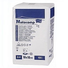 Kup Kompresy z gazy RTG, 17-nitkowe, 8-warstwowe, niesterylne, 10x10 cm, 100 szt. - Matopat Matocomp