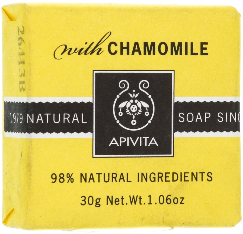 Naturalne mydło w kostce Rumianek - Apivita Soap with Chamomile — Zdjęcie N5
