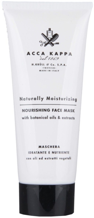 Nawilżająco-odżywcza maska do twarzy - Acca Kappa Naturally Moisturizing Nourishing Face Mask With Botanical Oils & Extracts