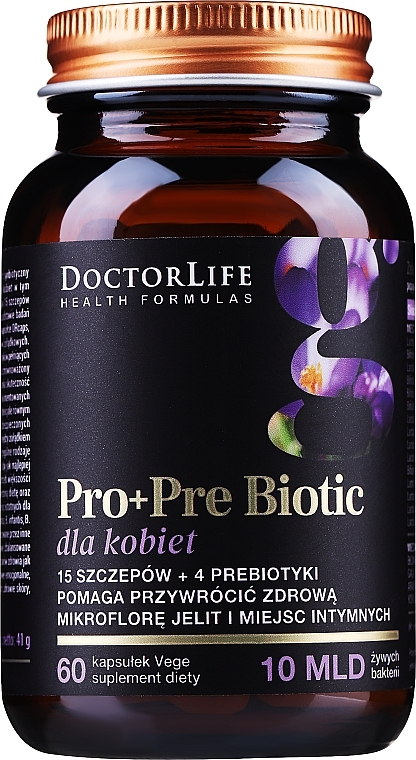 PRZECENA! Suplement diety ProbioFlora, 60 szt. - Doctor Life Probio Flora Women * — Zdjęcie N1