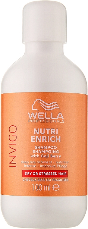 Odżywczy szampon z jagodami goji - Wella Professionals Invigo Nutri-Enrich Deep Nourishing Shampoo