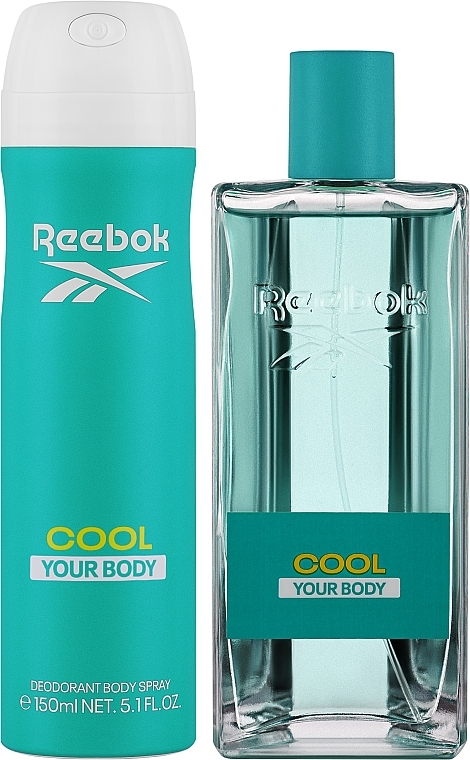 Reebok Cool Your Body For Women - Zestaw (edt 100 ml + deo 150 ml) — Zdjęcie N2