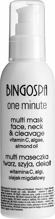 Egejski zabieg spa do twarzy Maska z olejem migdałowym - BingoSpa One Minute Multi Mask