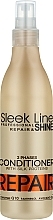 Dwufazowa odżywka regenerująca do włosów bez spłukiwania - Stapiz Sleek Line Repair — Zdjęcie N1