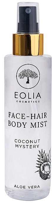 Spray do twarzy, włosów i ciała - Eolia Face, Hair & Body Mist Coconut Mystery — Zdjęcie N1