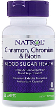 Kup Cynamon, chrom i biotyna - Natrol Cinnamon, Chromium & Biotin