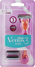Maszynka do golenia z 4 wymiennymi wkładami - Gillette Simply Venus 3 — Zdjęcie N1