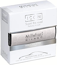 Kup Odświeżacz powietrza do samochodu - Millefiori Milano Icon Urban 50 Vanilla & Wood Car Air Freshener