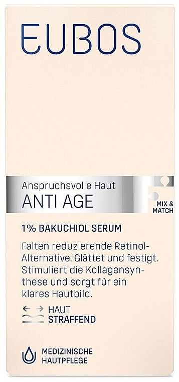 Serum do twarzy z 1% bakuchiolem - Eubos Med Anti Age 1% Bakuchiol Serum — Zdjęcie N2