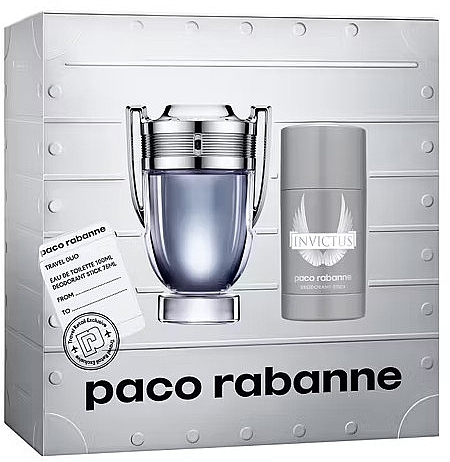 Paco Rabanne Invictus - Zestaw (edt/100ml + deo/75ml) — Zdjęcie N1