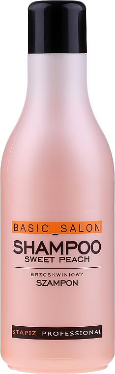 Brzoskwiniowy szampon do włosów - Stapiz Basic Salon Sweet Peach — Zdjęcie N1