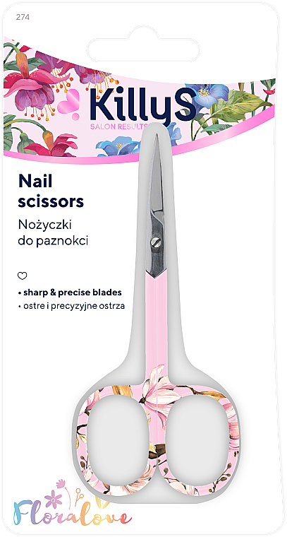 Nożyczki do paznokci, 500274 - KillyS Nail Scissors Floralove — Zdjęcie N2