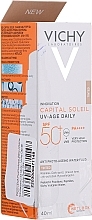 Kup PRZECENA! Fluid koloryzujący przeciw fotostarzeniu się skóry - Vichy Capital Soleil UV-Age Daily SPF 50+ *